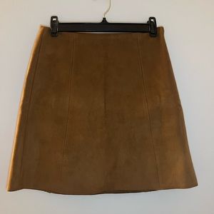 Babaton suede skirt